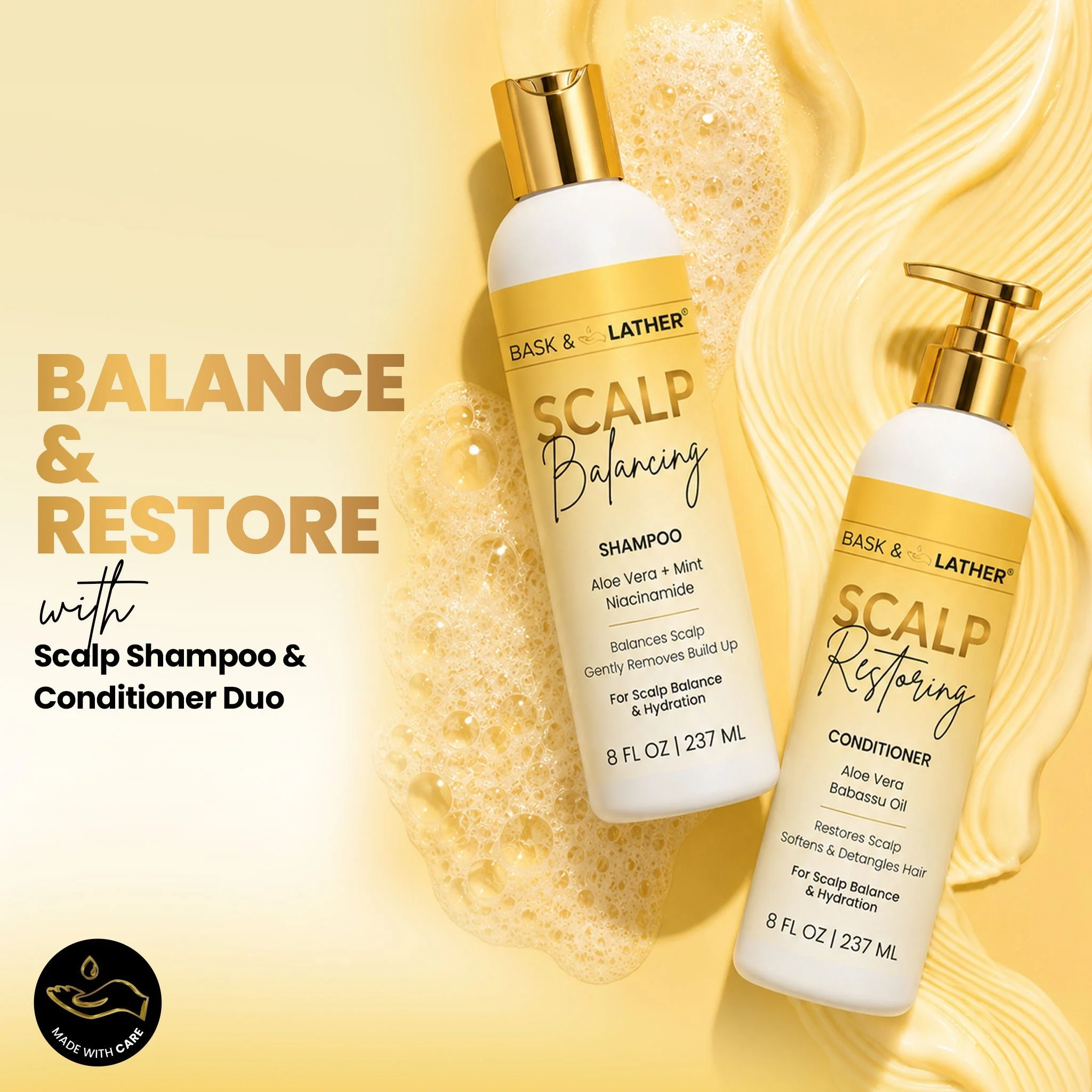 Scalp Balancing Shampoo & Scalp Restoring Conditioner Set - Image 4