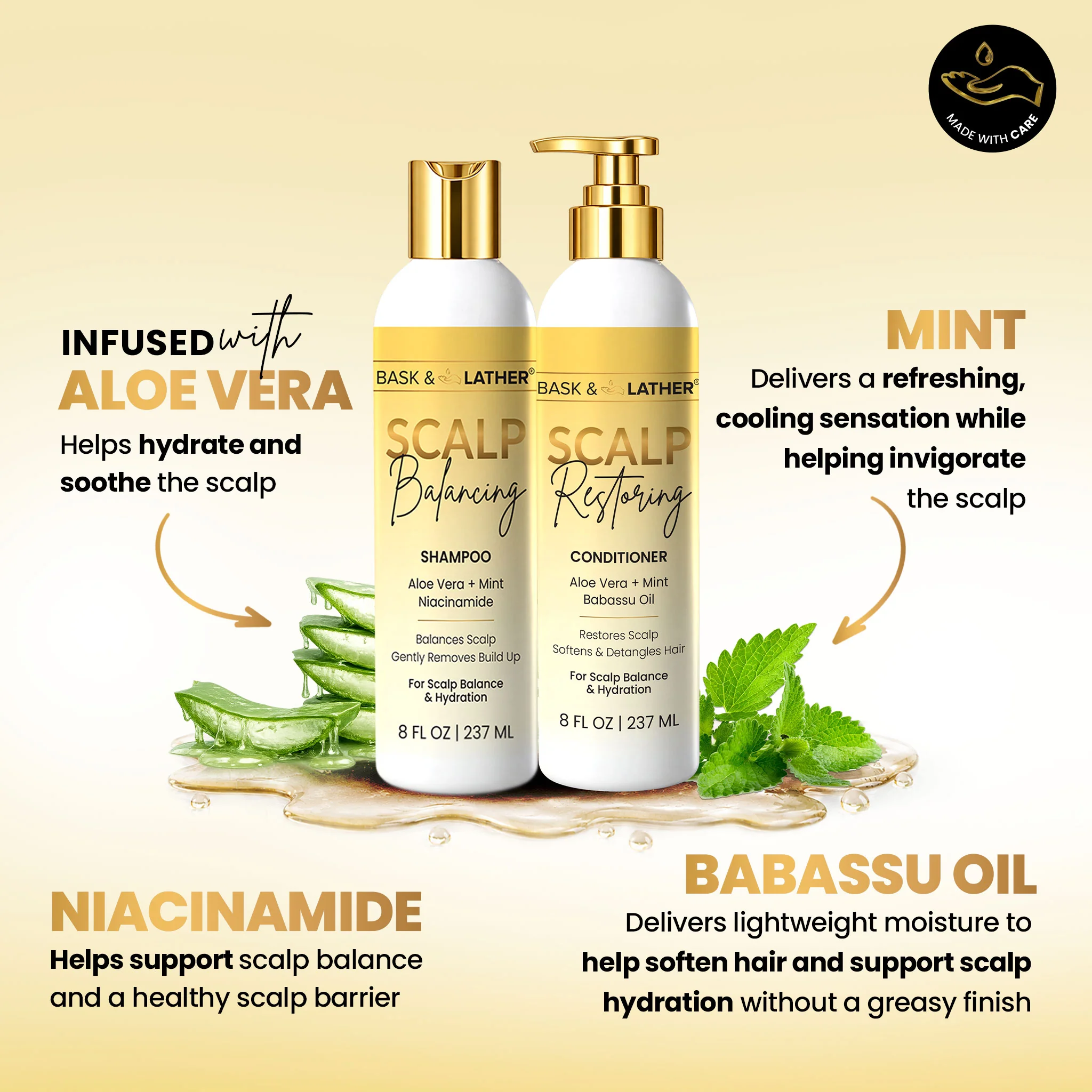 Scalp Balancing Shampoo & Scalp Restoring Conditioner Set - Image 5
